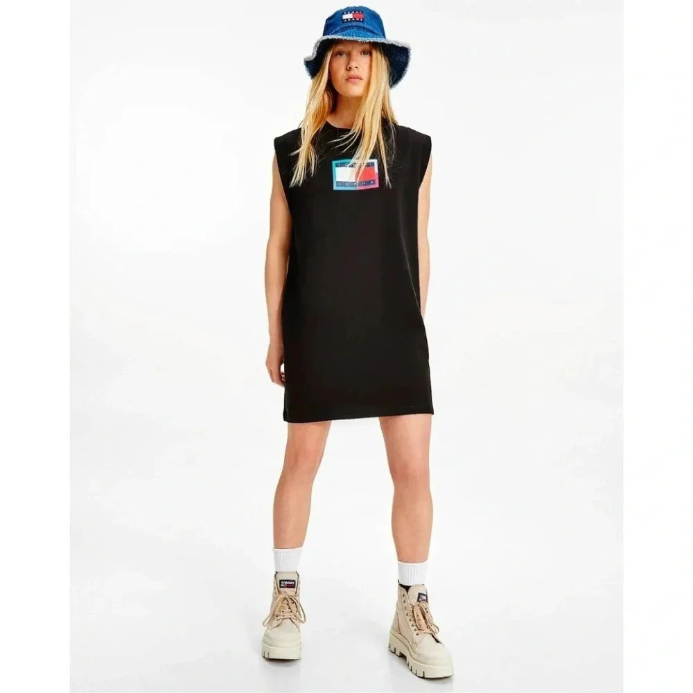 TOMMY HILFIGER Organic Cotton Sleeveless Crew-Neck T-shirt  Dress